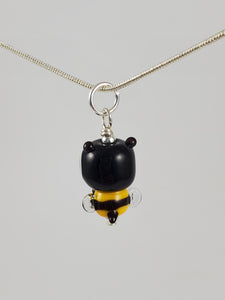 Honey Bee Glass Pendant