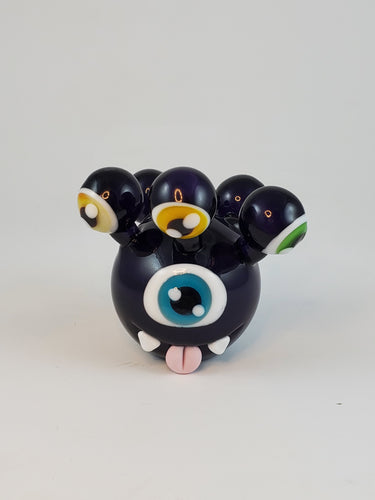 Beholder in White Encased in Transparent Violet