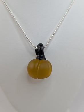 Matte Orange Pumpkin Pendant (Boro)