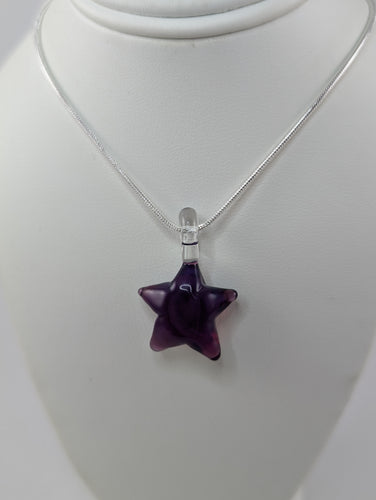 Royal Jelly Purple Star Pendant (Boro)