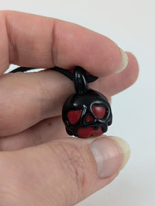 Red and Black Poison Apple Pendant (Boro)