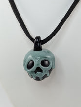 Load image into Gallery viewer, Black and Mint Poison Apple Pendant (Boro)