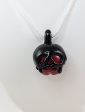 Load image into Gallery viewer, Red and Sparkly Black Poison Apple Pendant (Boro)