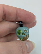 Load image into Gallery viewer, Transparent Green and Mint Poison Apple Pendant (Boro)