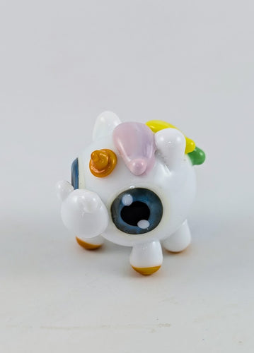 Beau Unicorn Hand Sculpted Glass Figure
