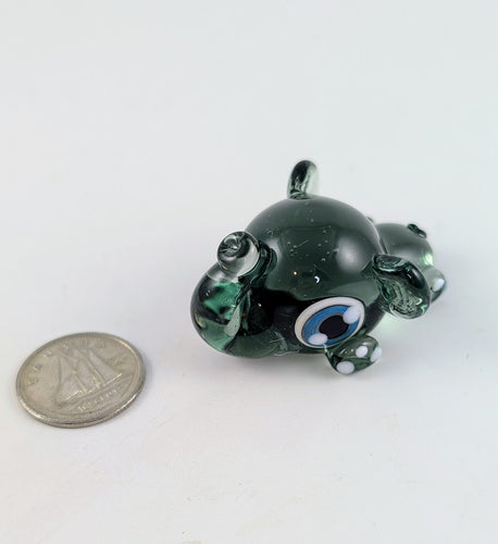 Emily Elephant Hand Sculpted Glass Figure