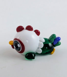 James Rooster Hand Sculpted Glass Figure
