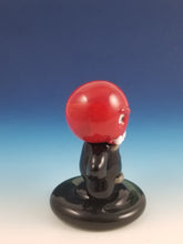 Load image into Gallery viewer, Red Skull Hand Sculpted Glass Figure