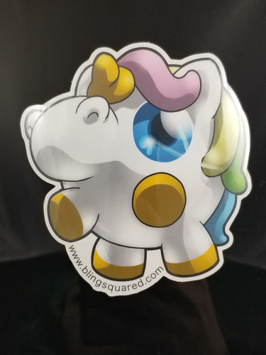 Semi-Transparent Beau Unicorn Sticker