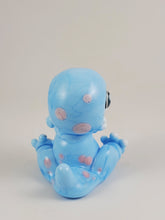 Load image into Gallery viewer, Bubblegum Blue Tyrannosaurus Puppy Glass Sculpture