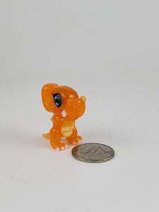 Micro T-Rex Pendant in Orange