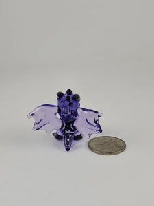Micro Dragon Pendant in Puple Rain with Disco Sparkle