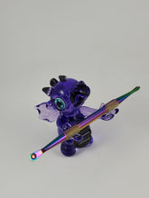 Load image into Gallery viewer, Dragon Creativity Squire in Purple Rain and Disco Sparkle