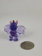 Load image into Gallery viewer, Micro Dragon Pendant in Puple Rain with Telemagenta