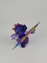 Load image into Gallery viewer, Dragon Creativity Squire in Purple Rain and Telemagenta