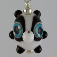 Load image into Gallery viewer, Johnny Panda Hand Sculpted Glass Pendant
