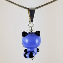 Load image into Gallery viewer, Rebecca Raccoon Hand Sculpted Glass Pendant