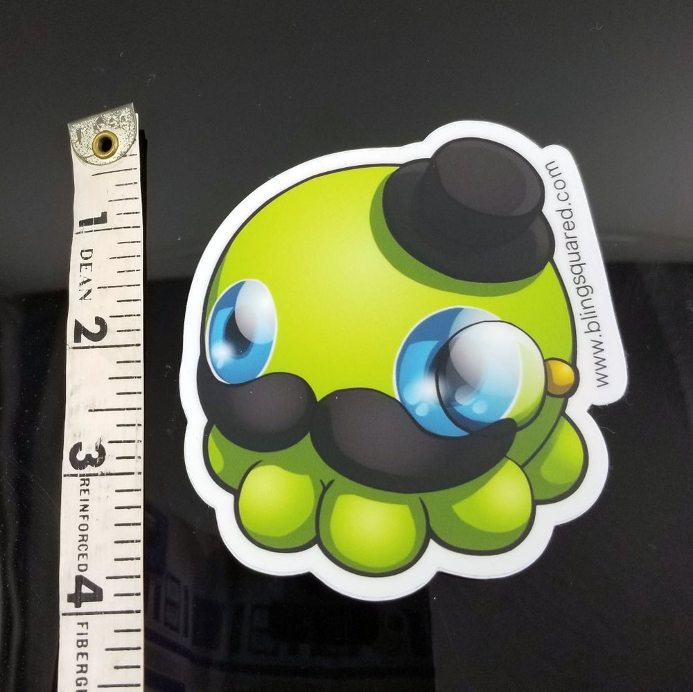 Sir Fish, aka Otto Octopode Sticker – Bling Squared Cute Glass