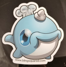 Load image into Gallery viewer, Smirky Narwhal Sticker