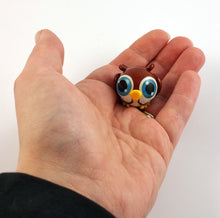 Load image into Gallery viewer, Soren Owl Hand Sculpted Glass Figure